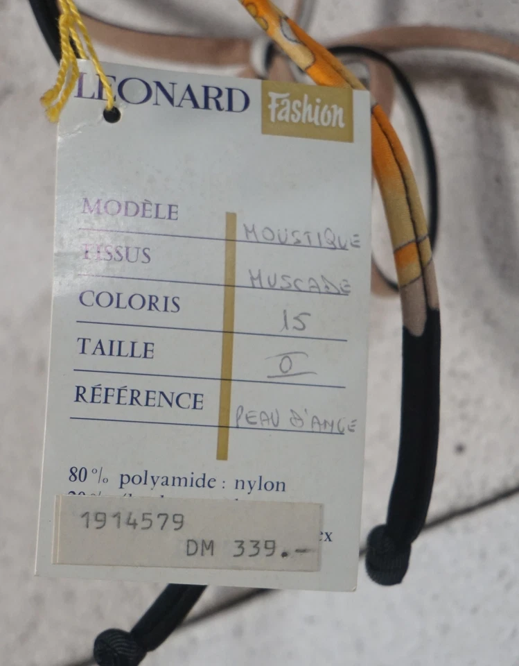 Bikini Vintage Leonard Mode Paris Design Moustique Taille 0 (Gr. 32) - Photo 4/4