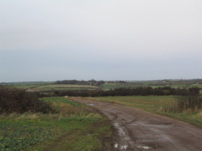 Foto 6x4 Lag Lane Blick nach Norden Melton Mowbray Die Spur läuft genau nach Norden c2006