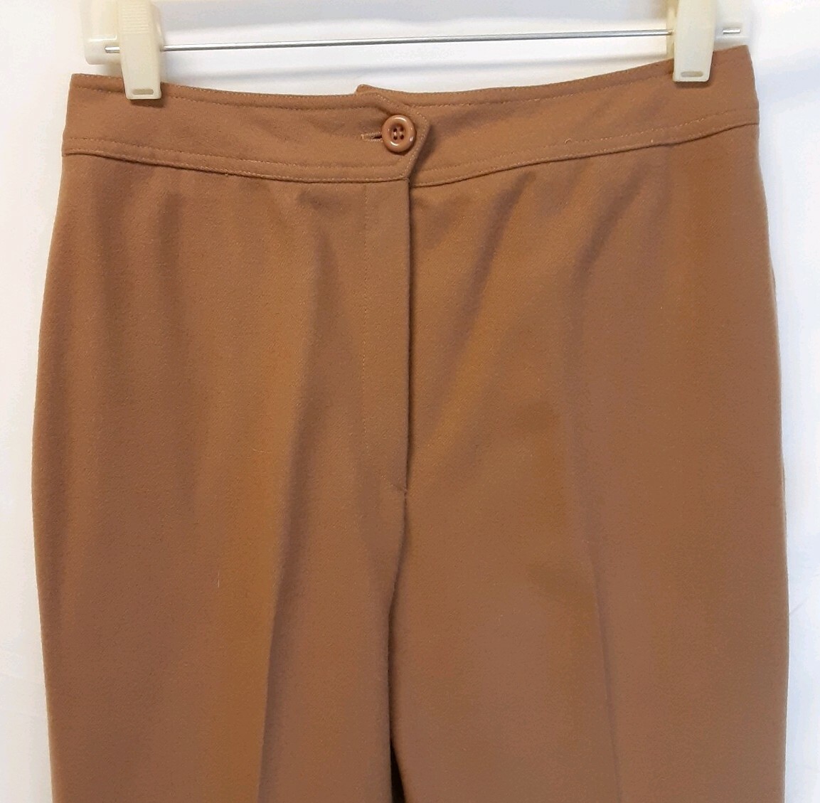 Vintage 70s Women's Size 12 Brown Wool Grandma Pants Slacks