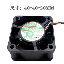 MAGIC MGT4012YB-W20 4020 DC12V 0.18A 4CM 4-Wire Cooling Fan