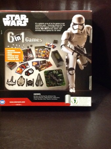 Star Wars 6-in-1 Board Game Box Set by Wonder Forge - Picture 3 of 6