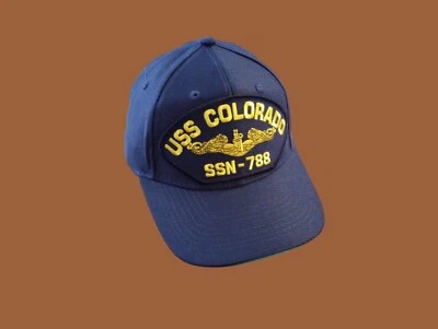 EAGLE CREST USS COLORADO SSN-788 U.S NAVY SUBMARINE HAT U.S MILITARY OFFICIAL BALL CAP US