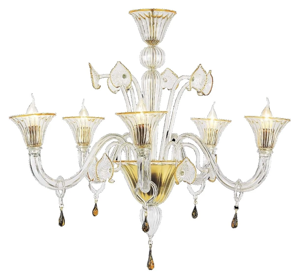 Candelabros Murano Blanco