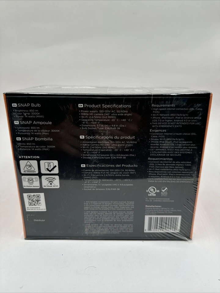 Cámara LED + Inalámbrica Monitoreo Exterior para Hogar y Negocios Foto 2 de 3