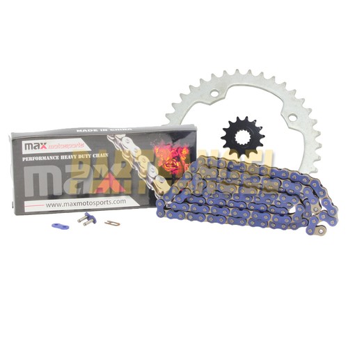 Blue Drive Chain and Sprockets Kit for Yamaha Raptor 700 700R YFM700R