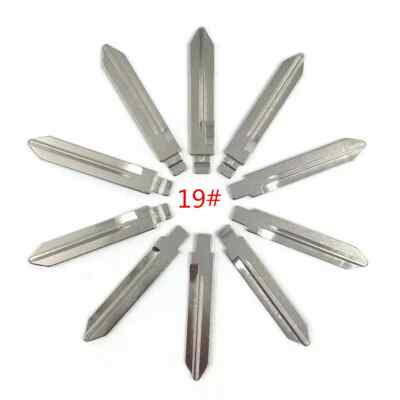 10pcs/lot Type 19# Metal Blank Uncut Flip KEYDIY/VVDI/JMD Remote Key Blade