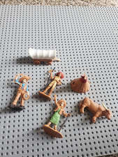 6 Safari Ltd Native American Plastic Annie Oakley Vintage cowboy figures toy gif