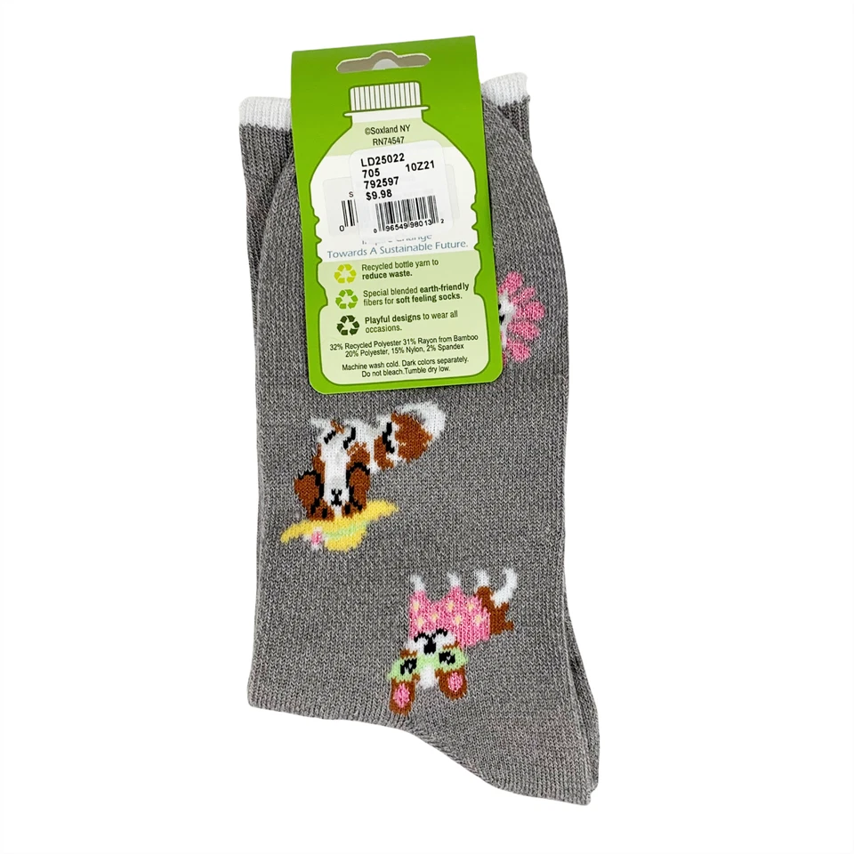 Носки для собак женские новинки Davco размер 9-11 переработанные материалы серые шаг вперед - Изображение 3 из 4