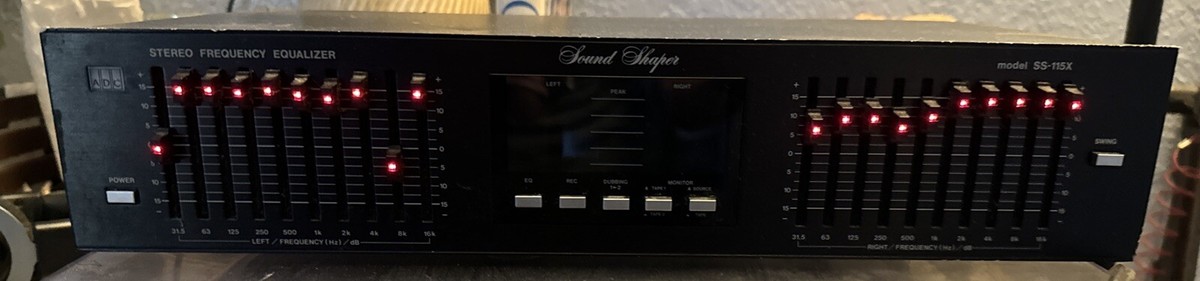 ADC SS-115X 10 Band Channel Graphic Equalizer Spectrum Analyzer  