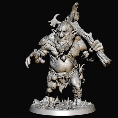 110mm Resin Model Kit Warrior Dwarf Fairy Tales TD-3521 Unpainted