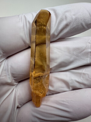 Rare Large Sunrise Aura Arkansas Quartz Crystal Point