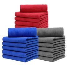 Large Waffle Weave Matter Thirsty Microfiber Drying Towel 16"x24"