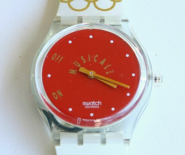 Swatch Tokyo 1964 Red Unisex Adult Watch - SLZ100 for sale online | eBay