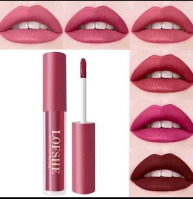 6 Stück Flüssige Lippenstift Sets Matt Langanhaltend Wasserdicht.