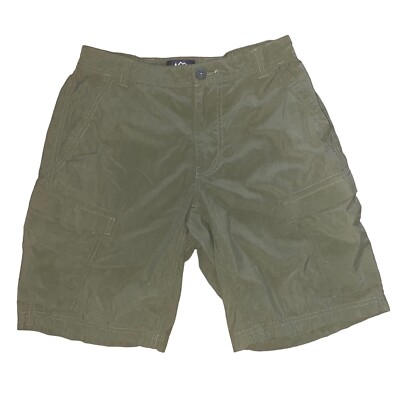 REI Lightweight Sahara Cargo Shorts Quick Dry Olive Green Men’s Size 30 