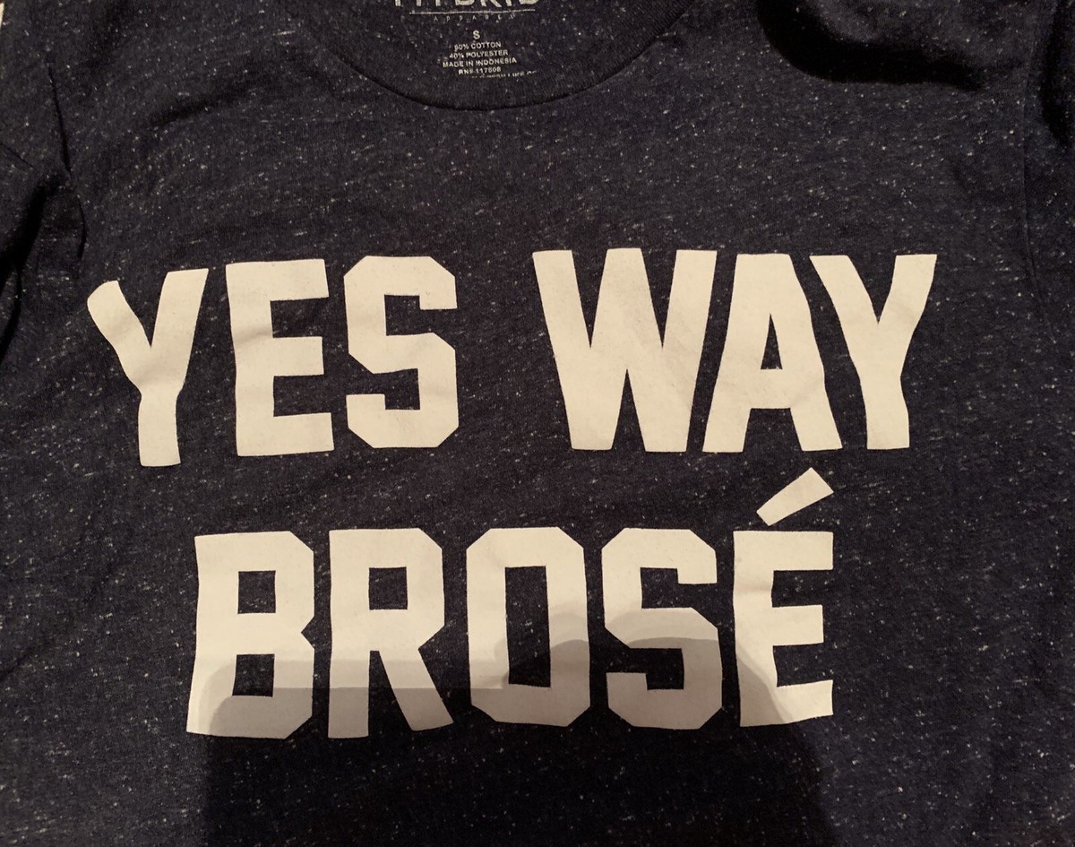 Yes Way Brose Men Shirt S Small Rose Wine Theme T-shirt Happy Hour