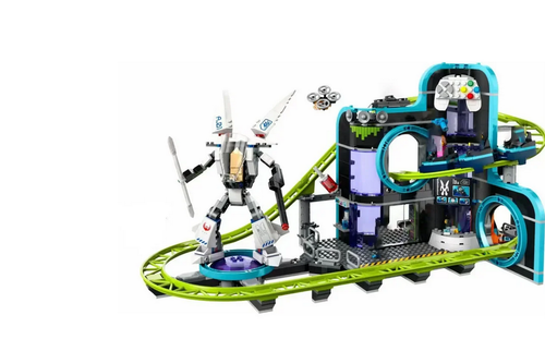 986 pcs kit di costruzioni robot world montagne russe 60421 - Foto 3 di 6