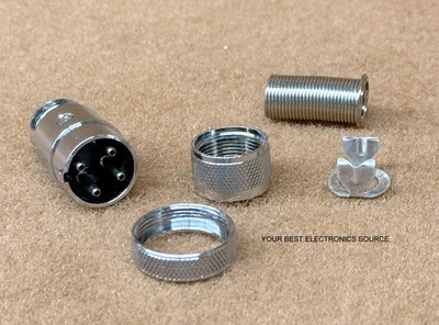NOS Amphenol 91-mc4m 4 Pin Microphone Plug Connector EV 664 Shure