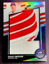 2026 Panini USA Baseball Stars & Stripes GRADY EMERSON TEAM LOGO PATCH #d 14/24