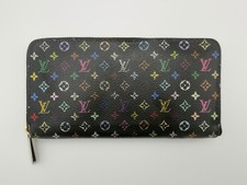 Authentic Louis Vuitton Black Murakami Zippy Zip Around Wallet Limited Edition