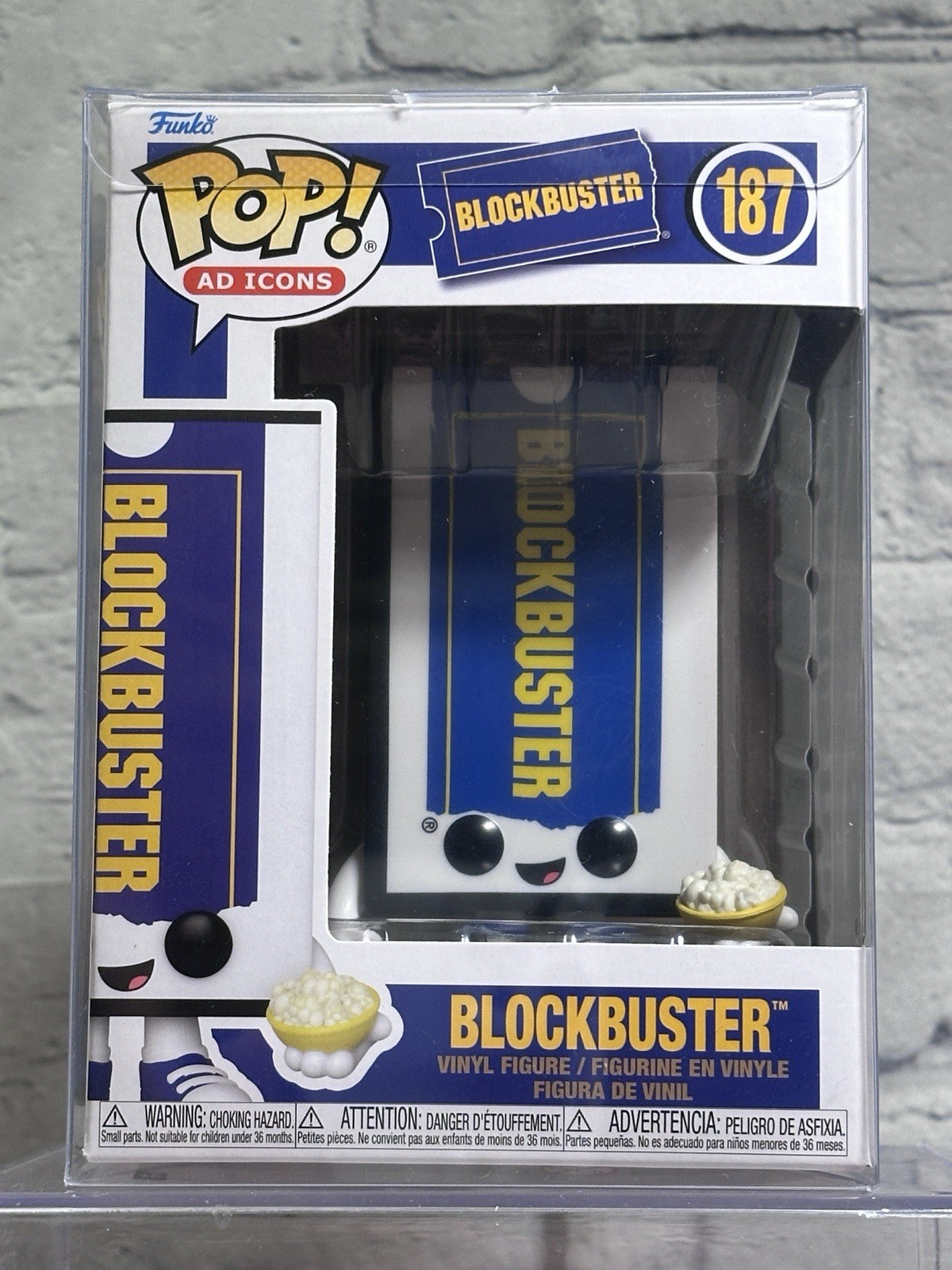 2023 Funko Pop! Ad Icons - Blockbuster #187 Video Store VHS Case Popcorn Movies