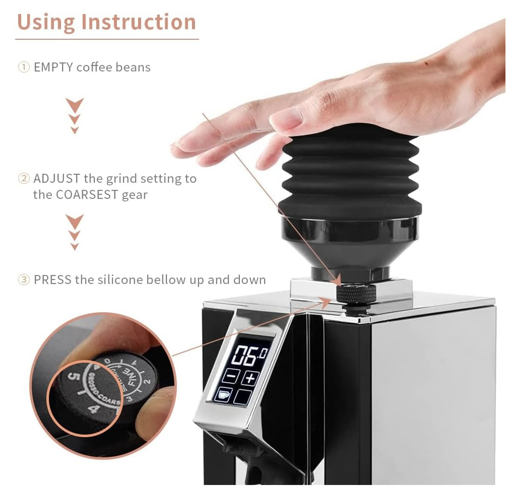 Coffee Grinder Single Dose Hopper for Eureka Mignon Grinder 2 in 1 Function