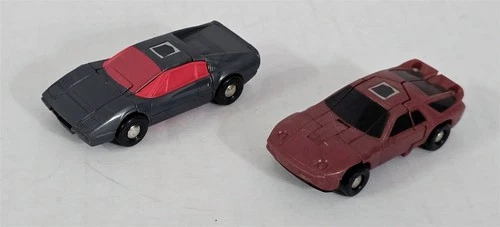 X-292 VINTAGE 1980'S HASBRO G1 TRANSFORMERS WILD RIDER & DEAD END ACTION FIGURES