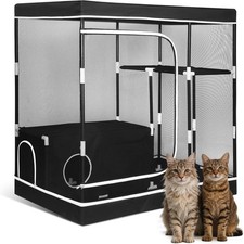Large Cat Cage,Cat Enclosure Indoor,Cat Playpen for Adult Cats,Kittens Small A