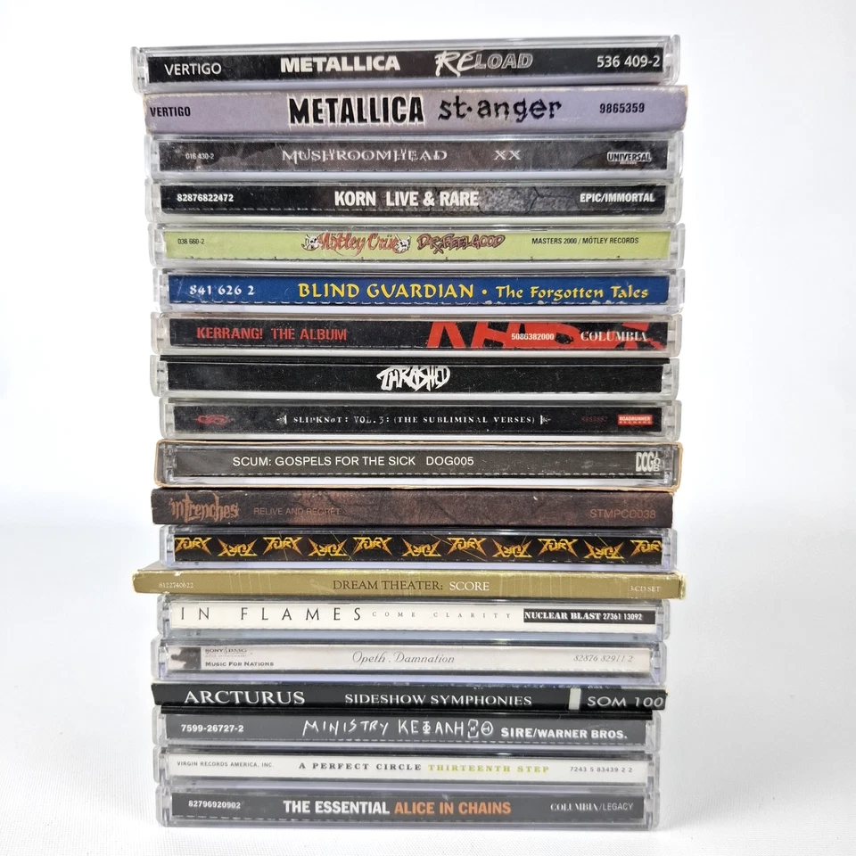 Heavy Metal x20 CD DVD Bundle Lot Metallica Korn Slipknot Alice In Chains Thrash - image 4 of 4