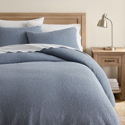 Pottery Barn Teen-Washed Waffle Weave Duvet Cover