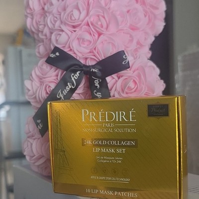 Predire Paris 24K Gold Collagen Lip Mask Set, 10 Lip Patch Masks