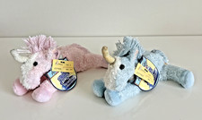 Animal Alley Toys R' Us Unicorn Jingo Pink and Blue 7" Plush Lot of 2