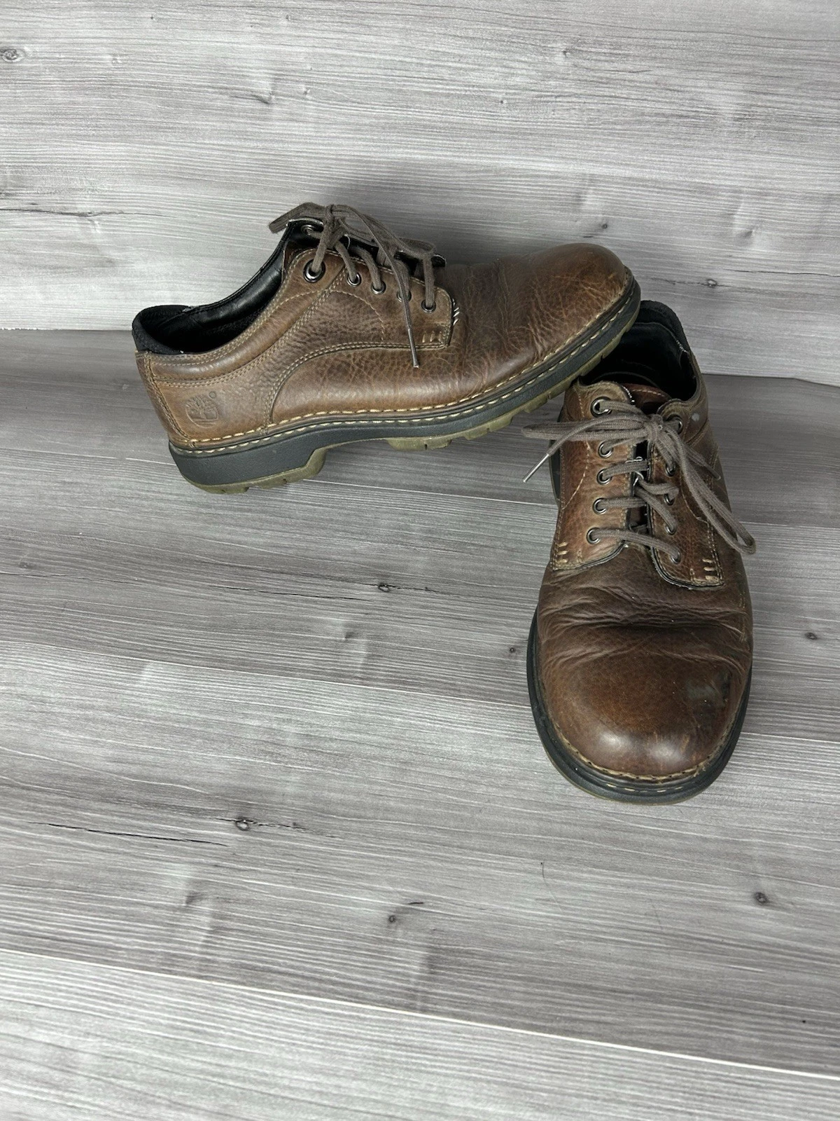 Scarpe Oxford Timberland Smart Comfort System in pelle marrone 77132 da uomo 10 5 usate in ottime condizioni