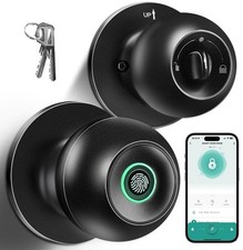 Fingerprint Door Lock, Smart Fingerprint Door Knob with Lock, Biometric Door ...