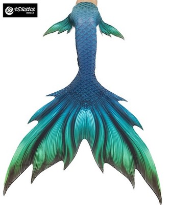 Meerjungfrau Schwanz Kostüm Damen Herren Profi Mermaid Tail Pool Meer SMZ019H4