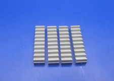 LEGO 3743 TECHNIC 1 x 4 GEAR RACK x4 LIGHT GREY