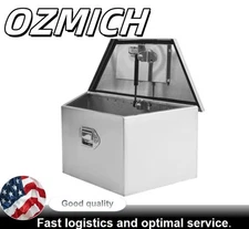 26''x13.3"x12" Aluminum Trailer Tongue Tool Box Pickup Truck Bed Storage Sliver