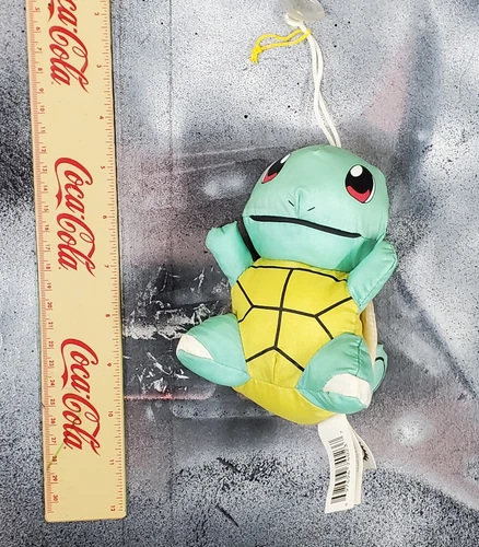 Vintage 1998 Pokemon Squirtle Bath Buddy Sponge Toy with Suction Cup