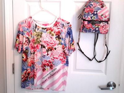 Victoria s Secret Special Edition Mary Katrantzou matching Shirt & Backpack Set