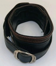 Vintage LM Products Leather Guitar Strap Southwest USA made Quality Fast Ship!