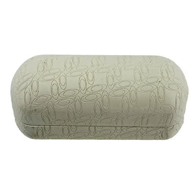 Oakley Sunglass Case Clam Shell Logo Embossed White Hard Large Clean Interior