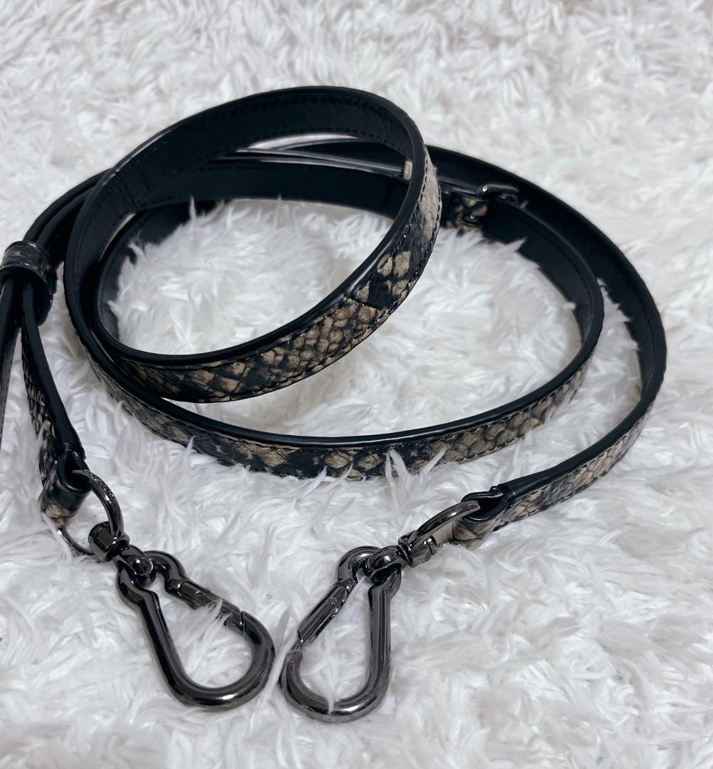 COACH 2Way Shoulder Bag Python Embossed Swagger 3… - image 7