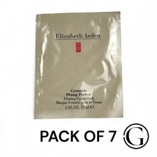 PACK OF 7 Elizabeth Arden Ceramide Plump Perfect Firming Facial Mask