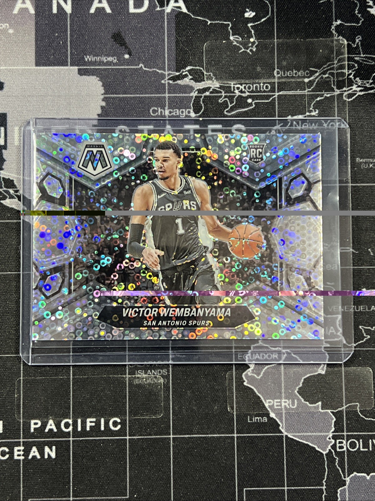 2023 Panini Mosaic #238 Victor Wembanyama Rookie Variation Fast Break Disco RC 1