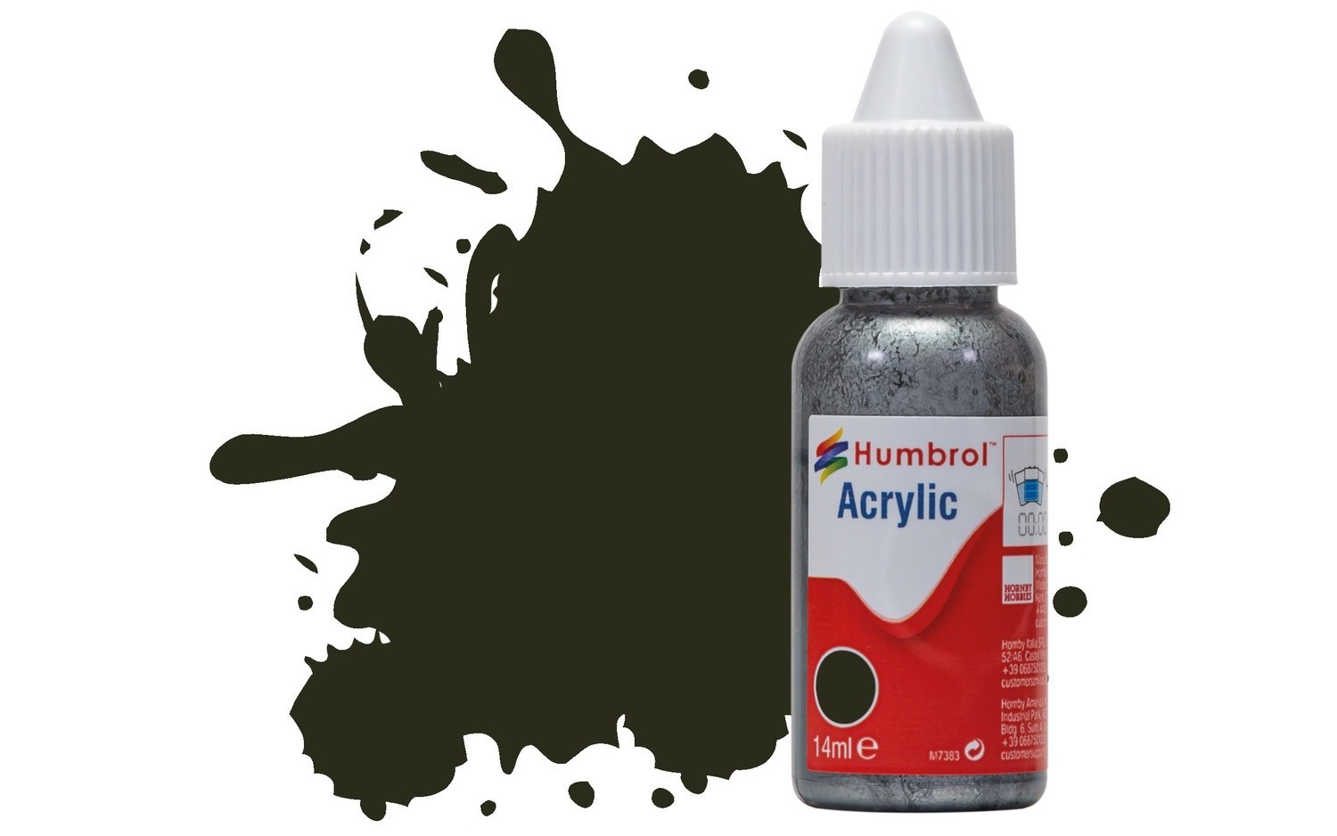 Humbrol DB0053 - No 53 Gunmetal - Acrylic Dropper Bottle 14ml