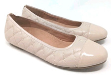 Vionic Desiree Quilted Ballet Flats Nude Beige Cap Toe Women  s Size 9