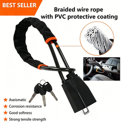 Steering Wheel Lock Anti-Theft Security System Car Truck SUV Auto Lock Universal
