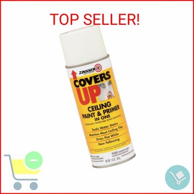 Zinnser 03688 Covers Up Stain Sealing Ceiling Paint, White