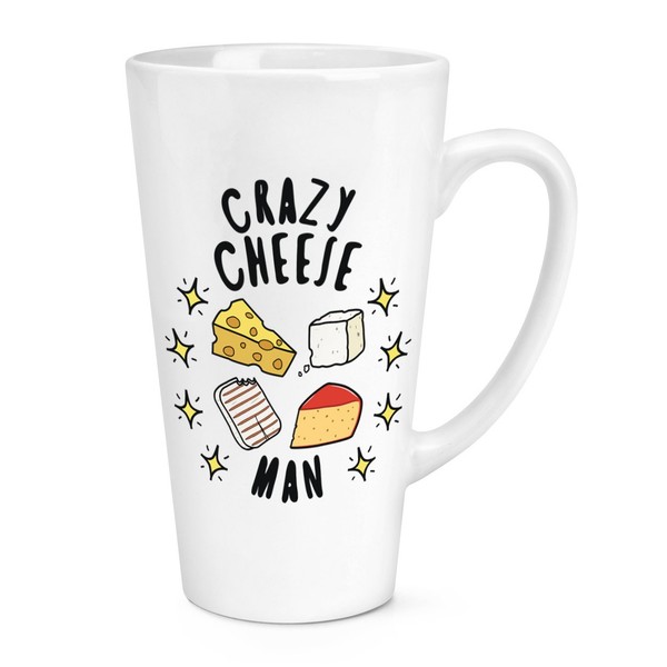 VerrüCkte KäSe Mann Stars 483Ml Groß Latte Becher Tasse Lustiger Witz Halloumi-image