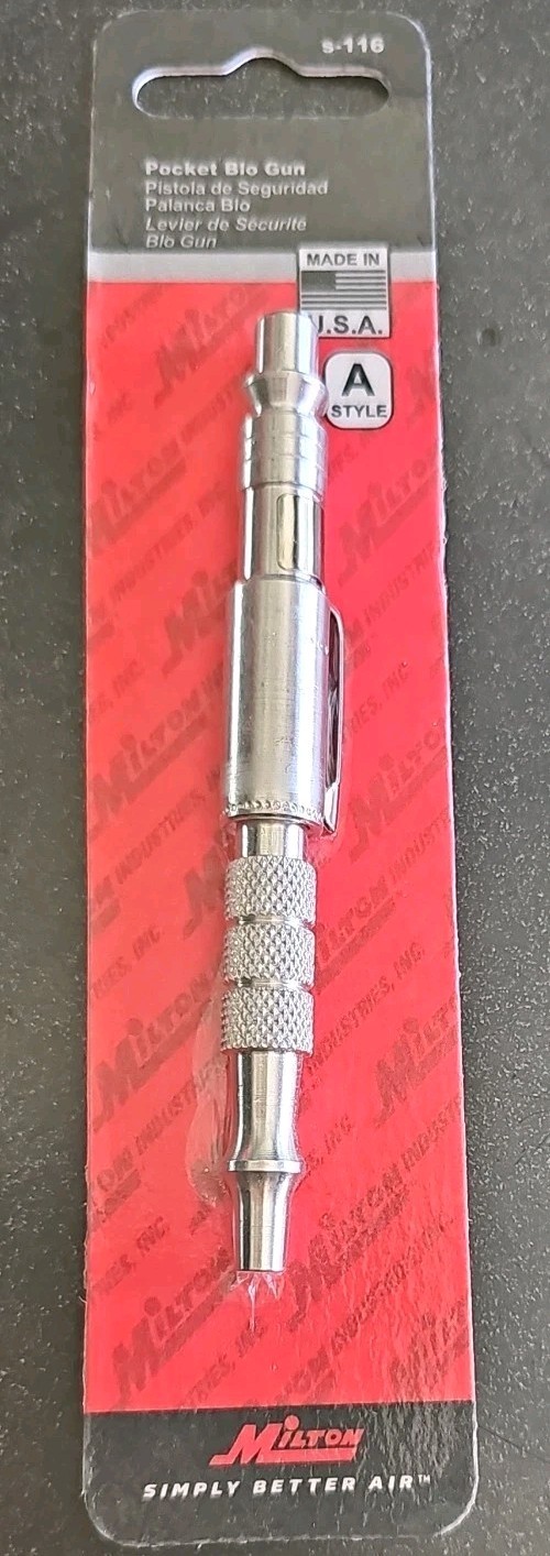Milton S-116 Adjustable Pocket Blowgun for A Style Couplers 
